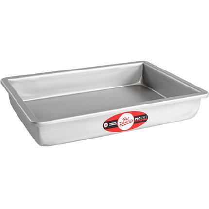 Khuôn bánh chữ nhật thành thẳng nhôm anodized Fat Daddio's POB-11152 ProSeries 38 x 28 x 5 cm