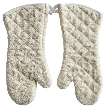 Găng tay lò nướng bông terry màu be Choice 43,2 cm - 1 đôi