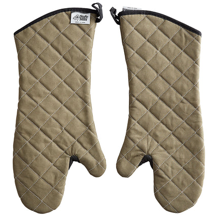 Găng tay lò nướng poly-cotton màu be Vigor SafeMitt 43,2 cm - 1 đôi