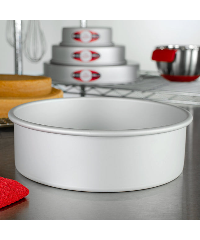 Khuôn bánh tròn thành thẳng nhôm anod Fat Daddio's PRD-93 ProSeries 22,9 x 7,6 cm