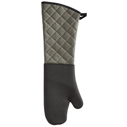 Găng tay lò nướng neoprene poly-cotton màu đen xanh lá Vigor SafeMitt 43,2 cm