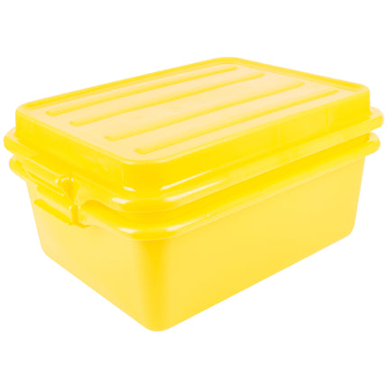 Bộ hộp đựng thực phẩm kèm khay thoát nước và nắp màu vàng Vollrath Traex® Color-Mate™ 1535BRS6-C08 50,8 x 38,1 x 22,9 cm