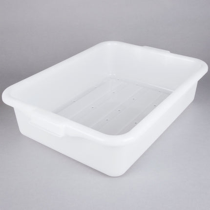 Bộ hộp đựng thực phẩm kèm khay thoát nước và nắp màu trắng Vollrath Traex® Color-Mate™ 1535BRS6-C05 50,8 x 38,1 x 22,9 c