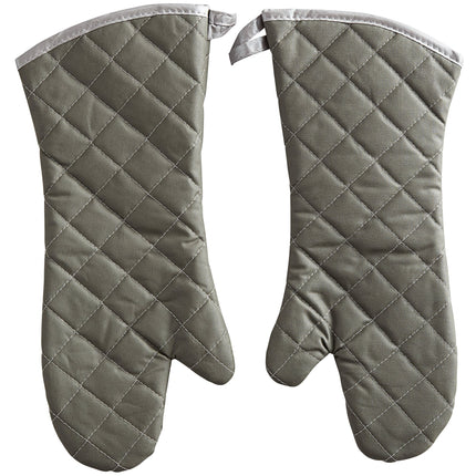 Găng tay lò nướng poly-cotton màu xanh lá Choice 43,2 cm - 1 đôi