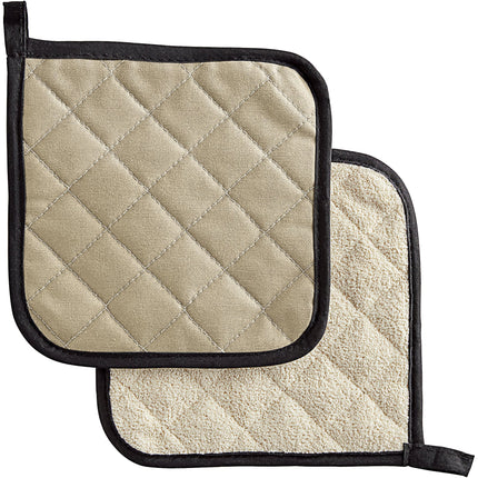 Miếng lót nồi poly-cotton bông terry màu be Vigor SafeMitt 20,3 x 20,3 cm - Gói 12 cái