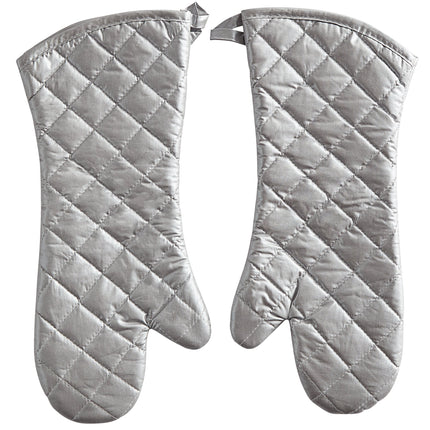 Găng tay chống lạnh / Găng tay lò nướng cotton polyester màu bạc Choice 43,2 cm - 1 đôi