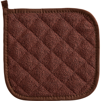 Miếng lót nồi bông terry màu nâu Choice 20,3 x 20,3 cm - Gói 12 cái