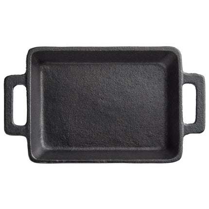 Đĩa nướng casserole gang mini chữ nhật đã tôi dầu Valor 296 ml