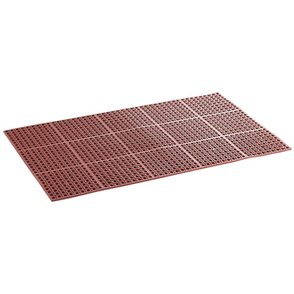 Thảm sàn cao su chống mỏi chống dầu cạnh thẳng Choice 0,9 x 1,5 m đỏ, dày 1,9 cm