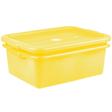 Bộ hộp đựng thực phẩm kèm khay thoát nước và nắp màu vàng Vollrath Traex® Color-Mate™ 1507-C08 50,8 x 38,1 x 20,3 cm - B