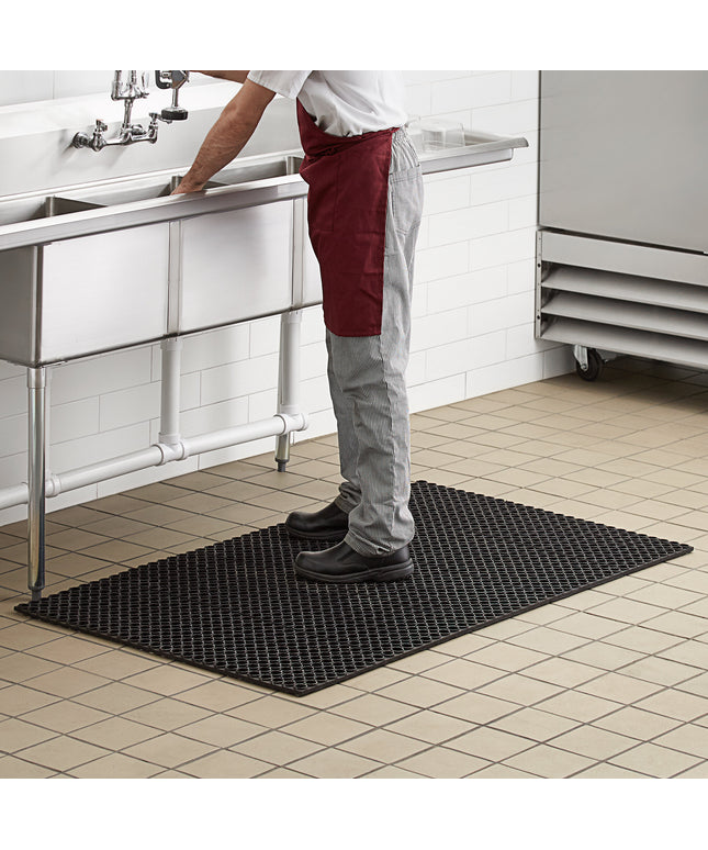 Thảm cao su chống mỏi chân Choice 91 x 152 cm màu đen viền thẳng - dày 1,9 cm