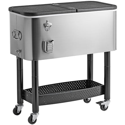 Xe đẩy thùng làm lạnh đồ uống inox Choice 61,5 lít - 79 x 39 x 83 cm