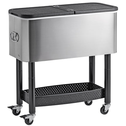 Xe đẩy thùng làm lạnh đồ uống inox Choice 61,5 lít - 79 x 39 x 83 cm
