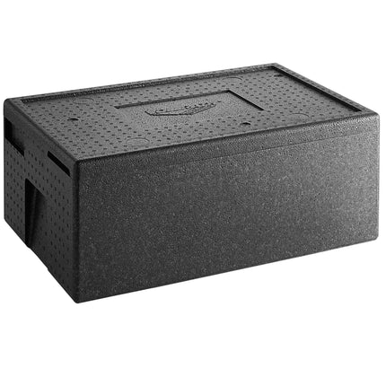 Thùng giữ nhiệt vận chuyển khay thực phẩm nhựa EPP nạp từ trên Vollrath màu đen - Chứa tối đa 1 khay full size sâu 15 cm