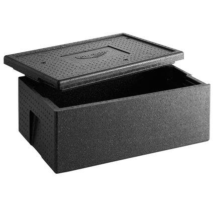 Thùng giữ nhiệt vận chuyển khay thực phẩm nhựa EPP nạp từ trên Vollrath màu đen - Chứa tối đa 1 khay full size sâu 15 cm