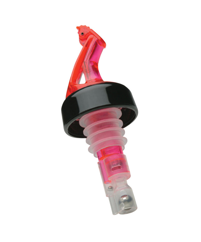 Vòi rót rượu định lượng Precision Pours 12 WR C/F màu đỏ dưa hấu 15 ml có nắp lật có vòng cổ - Gói 12 cái
