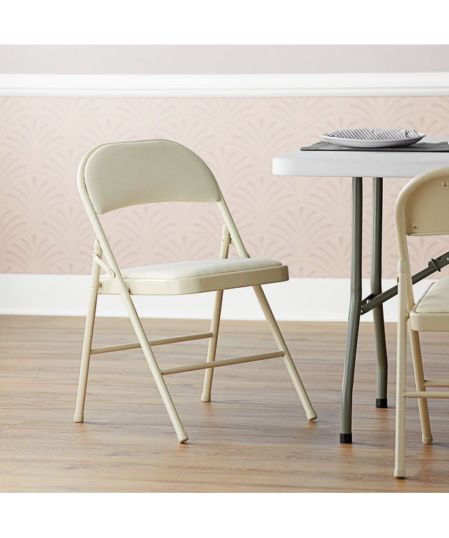 Ghế tiệc Lancaster Table & Seating be vải ghế gấp với đệm ngồi