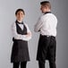 Tạp dề tuxedo 2 túi điều chỉnh màu đen Choice