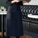 Tạp dề bistro 1 túi pha polyester-cotton màu xanh navy Choice