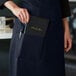 Tạp dề bistro 1 túi pha polyester-cotton màu xanh navy Choice