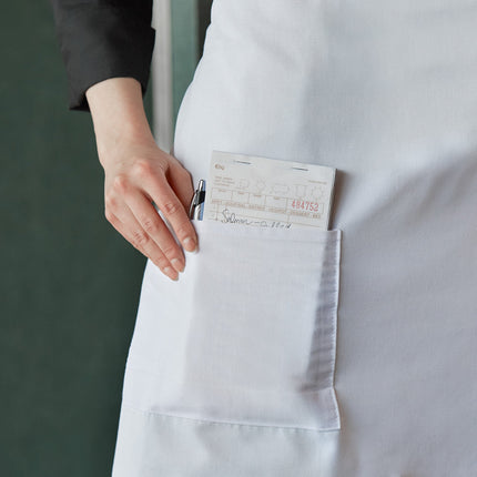 Tạp dề bistro 1 túi pha polyester-cotton màu trắng Choice 83,8 x 76,2 cm