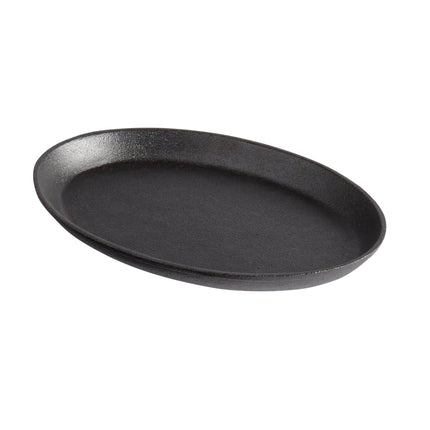 Chảo gang fajita oval đã tôi dầu Choice 23,5 x 18 cm