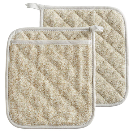 Miếng lót nồi bông terry màu be Choice 24,1 x 21,6 cm