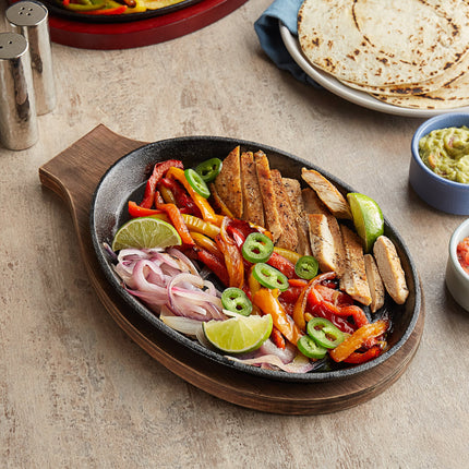 Chảo gang fajita oval đã tôi dầu Choice 23,5 x 18 cm