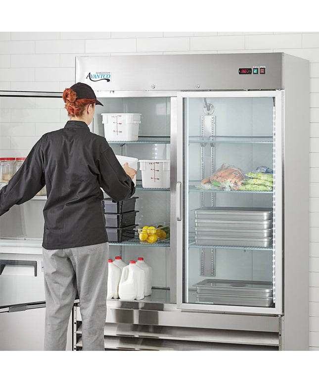 Tủ mát đứng cửa kính Avantco A-49R-G-HC 137 cm