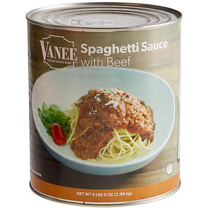 Sốt spaghetti thịt bò Vanee lon #10 - Thùng 6 lon
