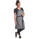 Tạp dề yếm điều chỉnh màu xám chambray Mercer Culinary Metro Edge Odin M63205GRY