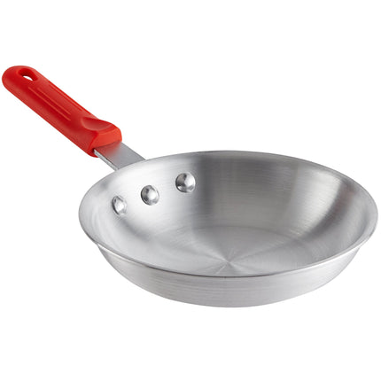 Chảo rán nhôm Choice 18 cm tay cầm silicone đỏ