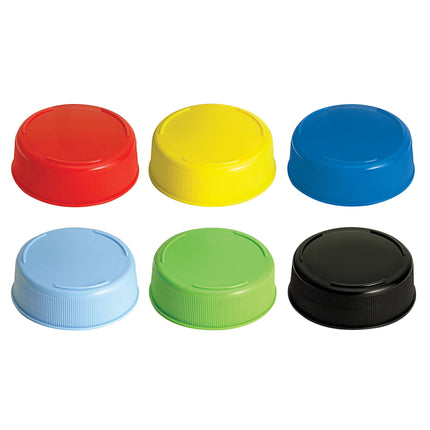 Nắp bịt đầu nhiều màu TableCraft cho bình bóp hoặc bình lật ngược miệng 63 mm - Gói 12 cái - 63FCAPA