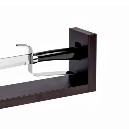(2) BERKEL | Elegance Champagne Sabre – 380 mm blade - buffalo horn handle - wood stand