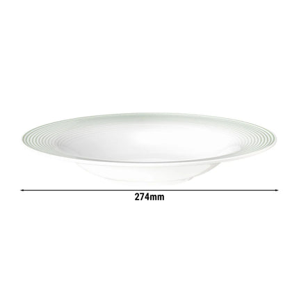 (2 pcs) SELTMANN WEIDEN | Deep Pasta Plate – BLUES Series – Ø 270 mm – Sage Green Porcelain