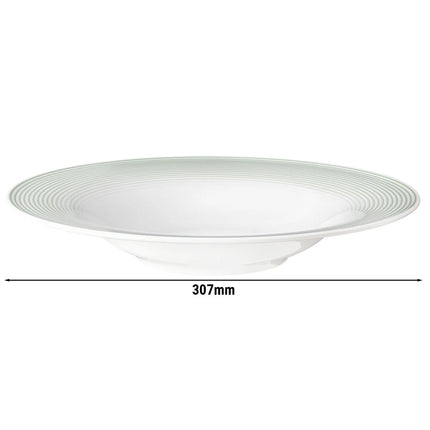 (2 pcs) SELTMANN WEIDEN | Deep Pasta Plate – BLUES Series – Ø 300 mm – Sage Green Porcelain