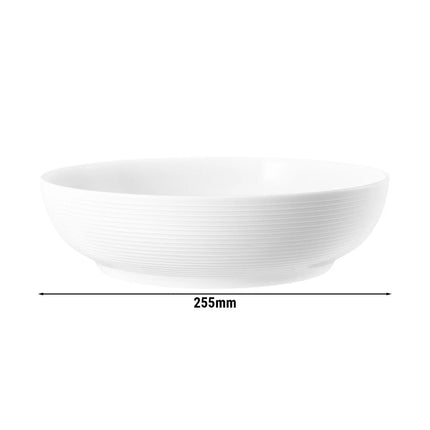 (2 pcs) SELTMANN WEIDEN | Porcelain Bowls – Ø 250 mm – Soup/Cereal – BLUES Series – White