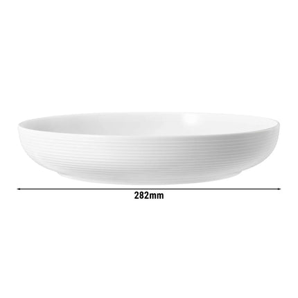 (2 pcs) SELTMANN WEIDEN | Porcelain Bowls – Ø 280 mm – Soup/Cereal – BLUES Series – White