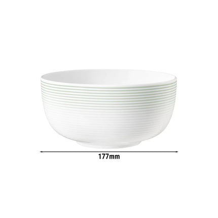 (2 pcs) SELTMANN WEIDEN | Porcelain Bowls – Soup/Cereal – Salbeigrün – Ø 175 mm – BLUES Salbeigrün