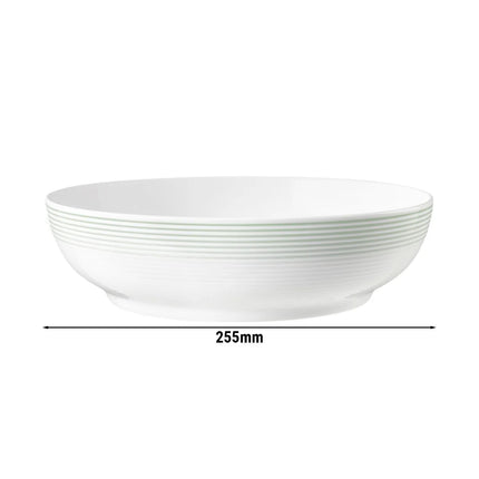 (2 pcs) SELTMANN WEIDEN | Porcelain Bowls – Soup/Cereal – Salbeigrün – Ø 250 mm – BLUES Salbeigrün