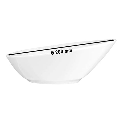 (2 pcs) SELTMANN WEIDEN | Porcelain Deep Gourmet Bowl – Meran Organic – Ø 200 mm – White - SKU GSTMOSW20