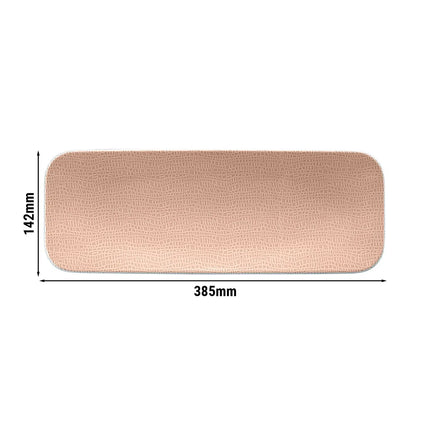 (2 pcs) SELTMANN WEIDEN | Rectangular Coupe Plate – Flat – Porcelain – 350×200 mm – Dusty Pink