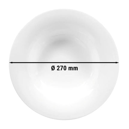 (2 pcs) SELTMANN WEIDEN | SAVOY Round Gourmet Dinner Plates – Fine White Porcelain – Ø 270 mm