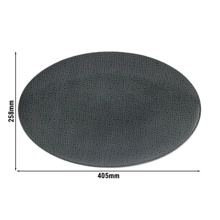 (2 pcs) SELTMANN WEIDEN | Serving Platter - Rectangular Coupe - Porcelain - 330×180 mm - Anthracite