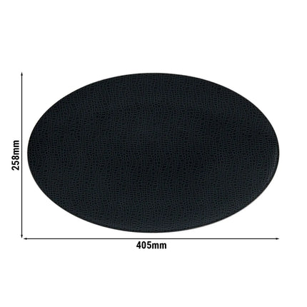 (2 pcs) SELTMANN WEIDEN | Serving Platter - Rectangular Coupe - Porcelain - 330×180 mm - Black