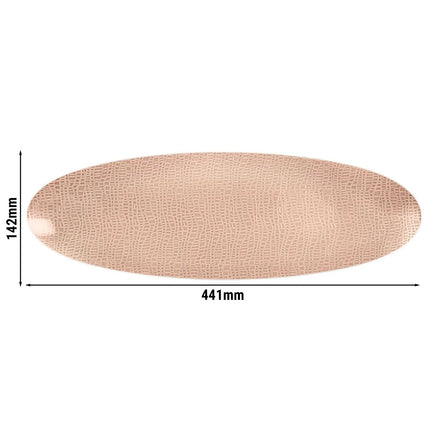 (2 pcs) SELTMANN WEIDEN | Serving Platter – Rectangular Coupe – Porcelain – 330×180 mm – Old Rose