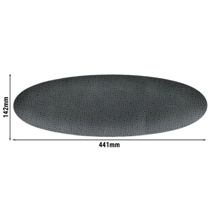 (2 pcs) SELTMANN WEIDEN | Serving Platter – Rectangular Coupe – Porcelain – 330×180 mm – Anthracite