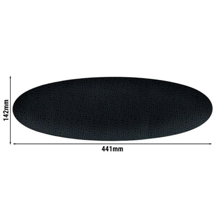 (2 pcs) SELTMANN WEIDEN | Serving Platter – Rectangular Coupe – Porcelain – 330×180 mm – Black
