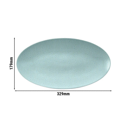 (2 pcs) SELTMANN WEIDEN | Serving Platter – Rectangular Coupe – Porcelain – 330×180 mm – Turquoise