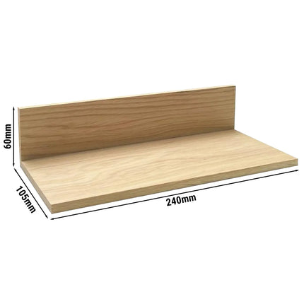 (2 pcs) Wooden Box - GGM Gastro VALO - Oak - Brown - Height: 60mm - suitable for GN 1/2; VALO Wooden Box; 14004 & 14005